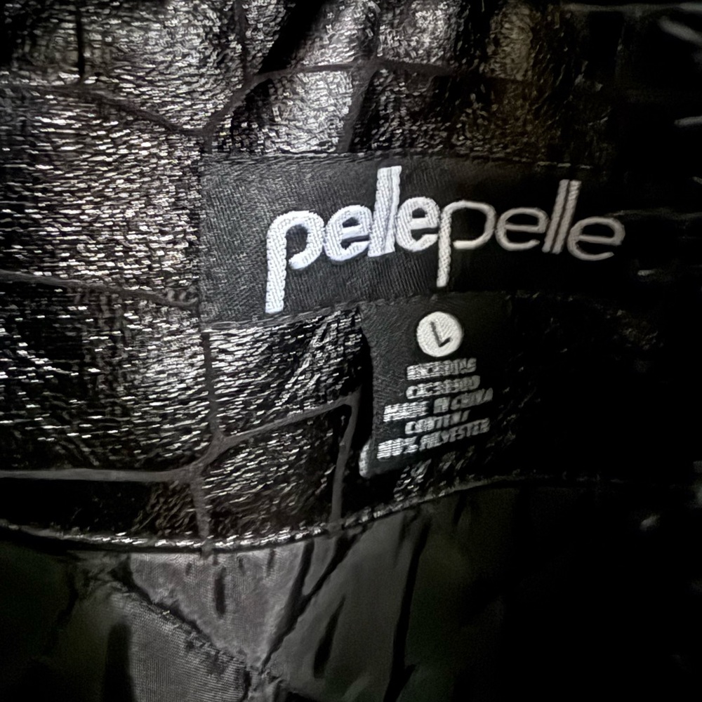 Pelle Pelle Black Croc-Embossed Jacket - Picture 2 of 3